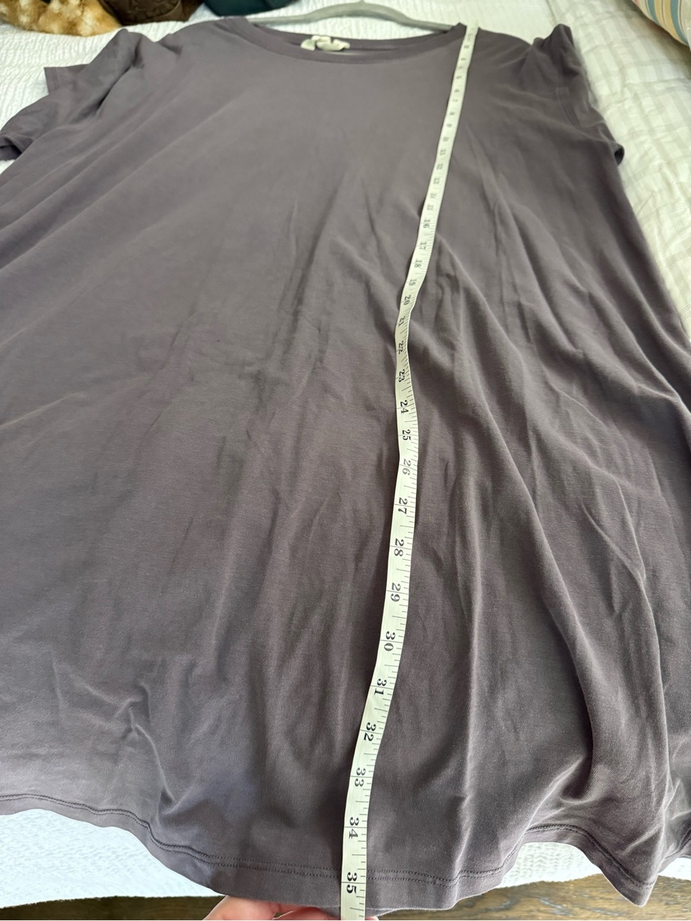 Lululemon Women's Shortsleeve Dress Size 12 Purple Gray Athleisure Casual Comfy - Picture 5 of 5